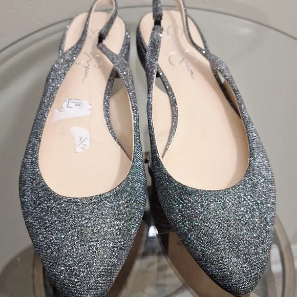Jessica Simpson Glittery Slingbacks - Picture 4 of 9